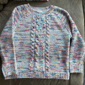 The Loft Cable Knit Multi-Color Sweater